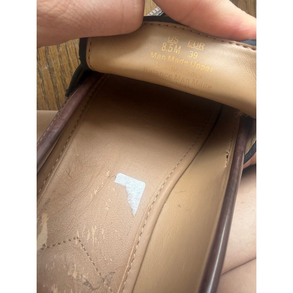Sam Edelman Laurs Lug Sole Loafer in Chestnut Brown Size 8.5 - Picture 13 of 14
